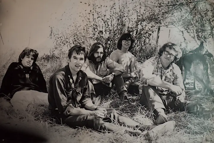 Pre Palmer Sons outdoors in Marin 1967 copy